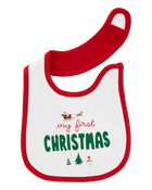 Baby My First Christmas Teething Bib, image 2 of 3 slides