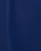 Boys Long Sleeve Half-Zip Rashguard - Navy, image 2 of 3 slides