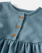 Baby Organic Cotton Pocket Dress in Cottage Blue
, image 5 of 7 slides