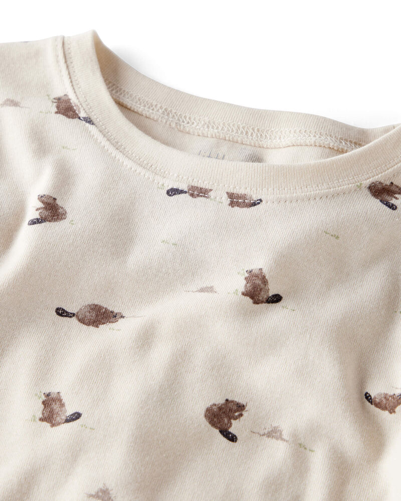 Toddler Organic Cotton Pajamas in Beavers' Creek Print, image 2 of 5 slides