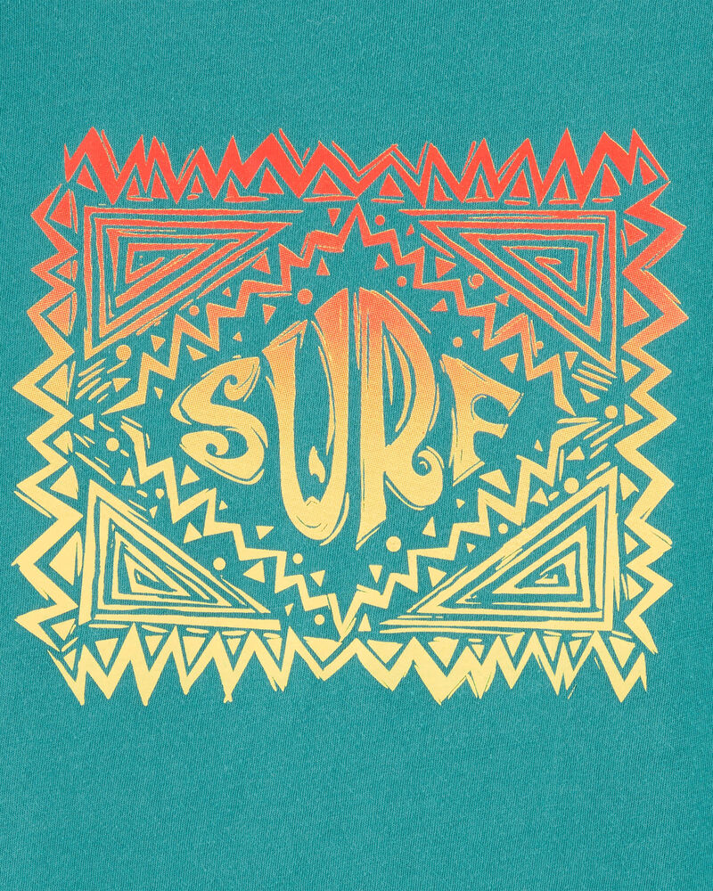 Kid Surf Short-Sleeve Graphic Tee - Turquoise , image 2 of 3 slides