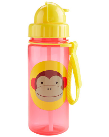 Zoo Straw Bottle - 13 oz - Monkey, 