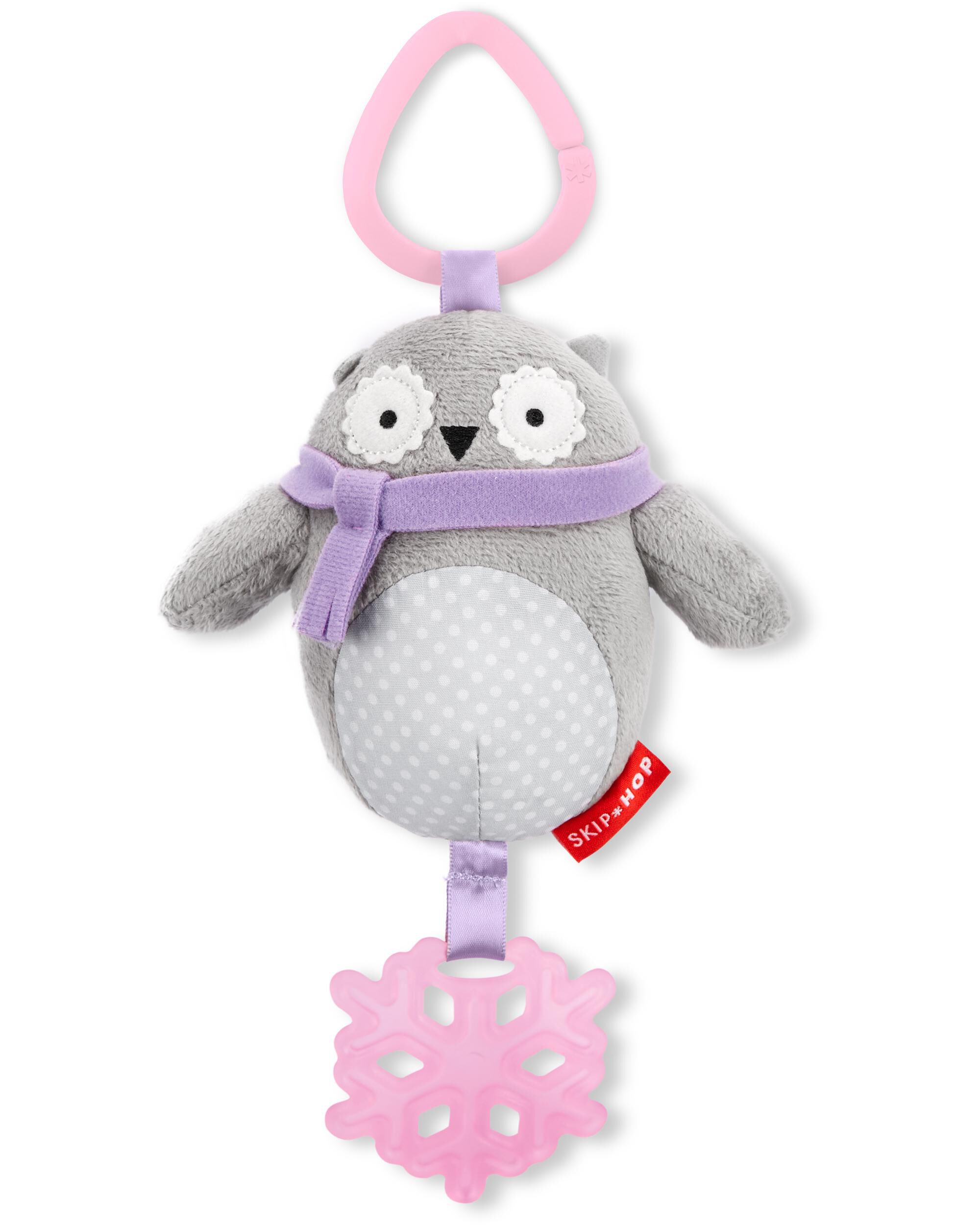 Bandana Buddies Chime Teethe Toy Winter Owl