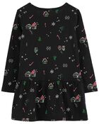 Holiday Jersey Dress, image 2 of 4 slides