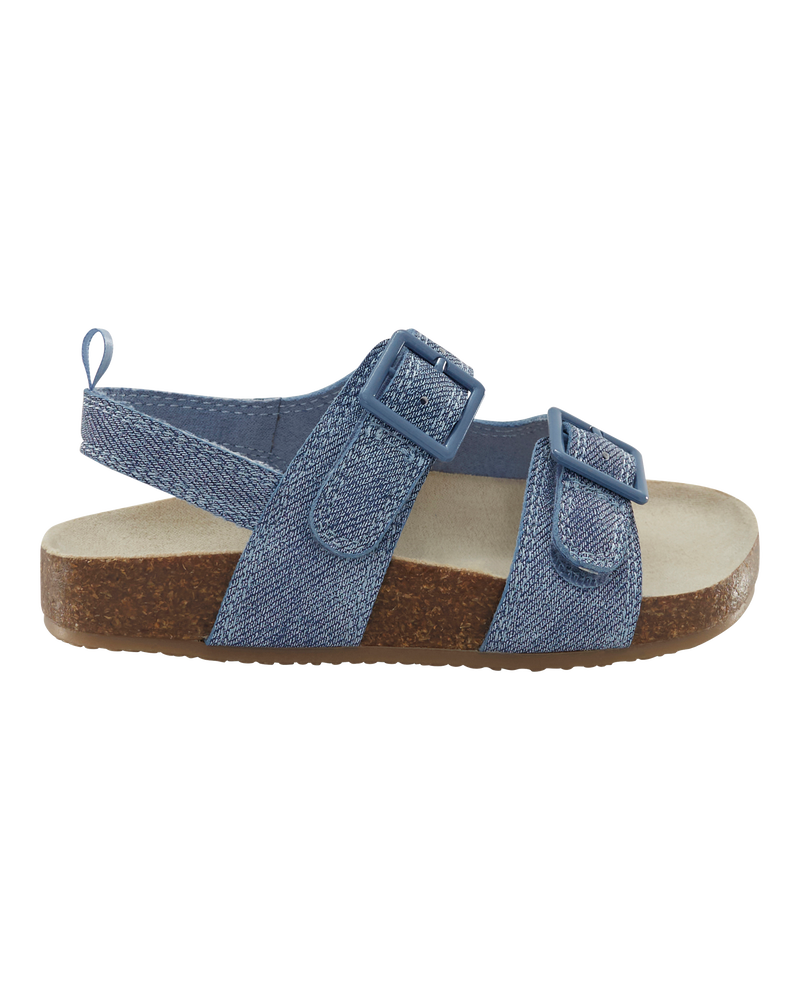 Toddler Denim Sandals - Blue, image 2 of 7 slides