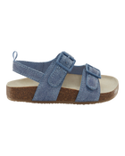 Toddler Denim Sandals - Blue, image 2 of 7 slides