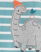 Baby 1-Piece Dinosaur Fleece Footie Pajamas, image 2 of 4 slides