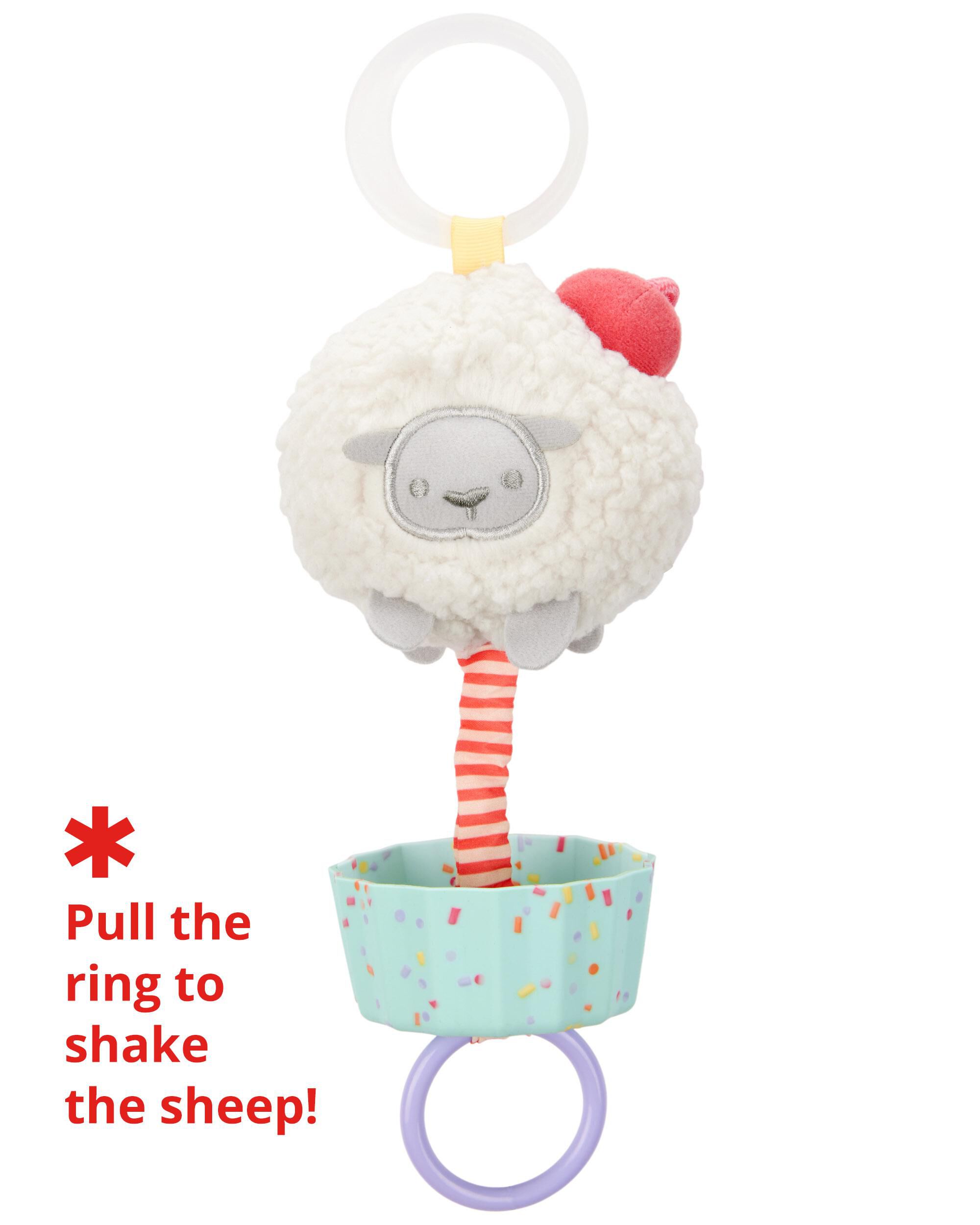 Sweet Sheep Jitter Stroller Toy, 