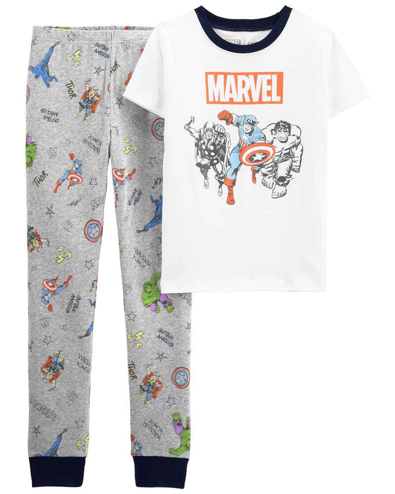 Kid 2-Piece ©MARVEL 100% Snug Fit Cotton Pajamas, image 1 of 2 slides