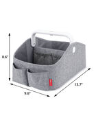 Nursery Style Light-Up Diaper Caddy - Heather Grey, image 9 of 9 slides