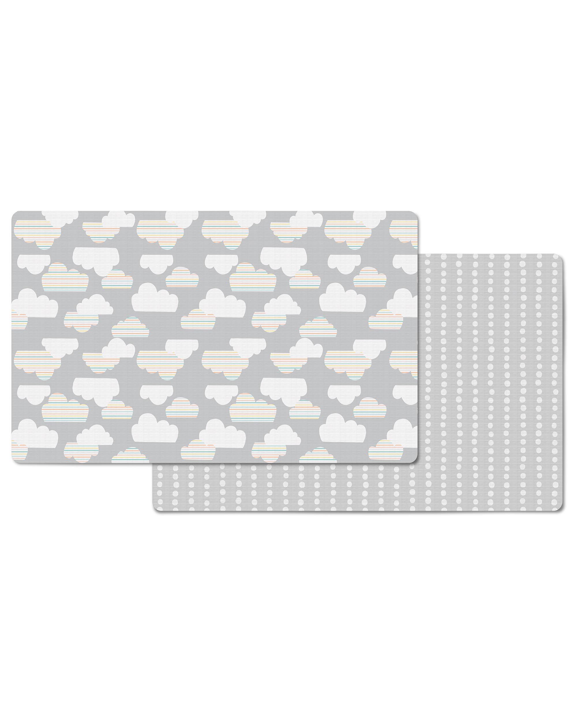 Doubleplay Reversible Play Mat Clouds Skiphop Com