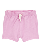 Baby Pull-On Slub Jersey Shorts, image 1 of 4 slides