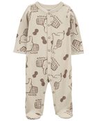 Baby Elephant Snap-Up Thermal Sleep & Play Pajamas, image 1 of 3 slides