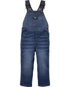 Toddler Denim Overalls - Indigo Bright Wash, image 1 of 3 slides