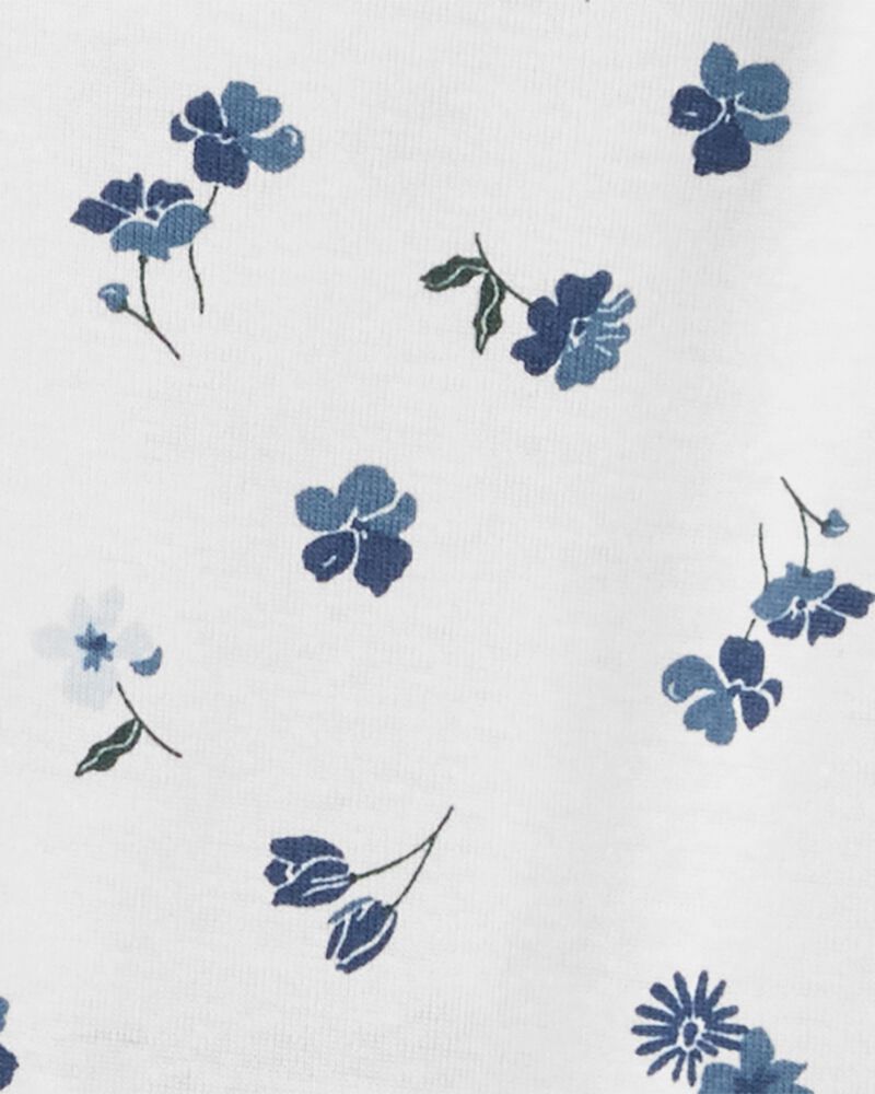 Baby 4-Pack Long-Sleeve Floral & Polka Dot Bodysuits, image 4 of 7 slides
