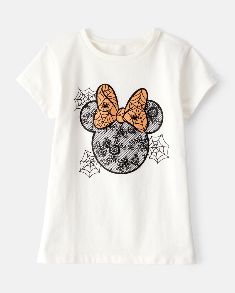 Toddler Disney© Minnie Mouse Halloween Short-Sleeve Graphic Tee - Ivory, image 1 of 2 slides