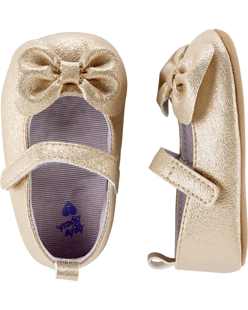 Oshkosh Gold Bow Mary Jane Baby Shoes Skiphop Com