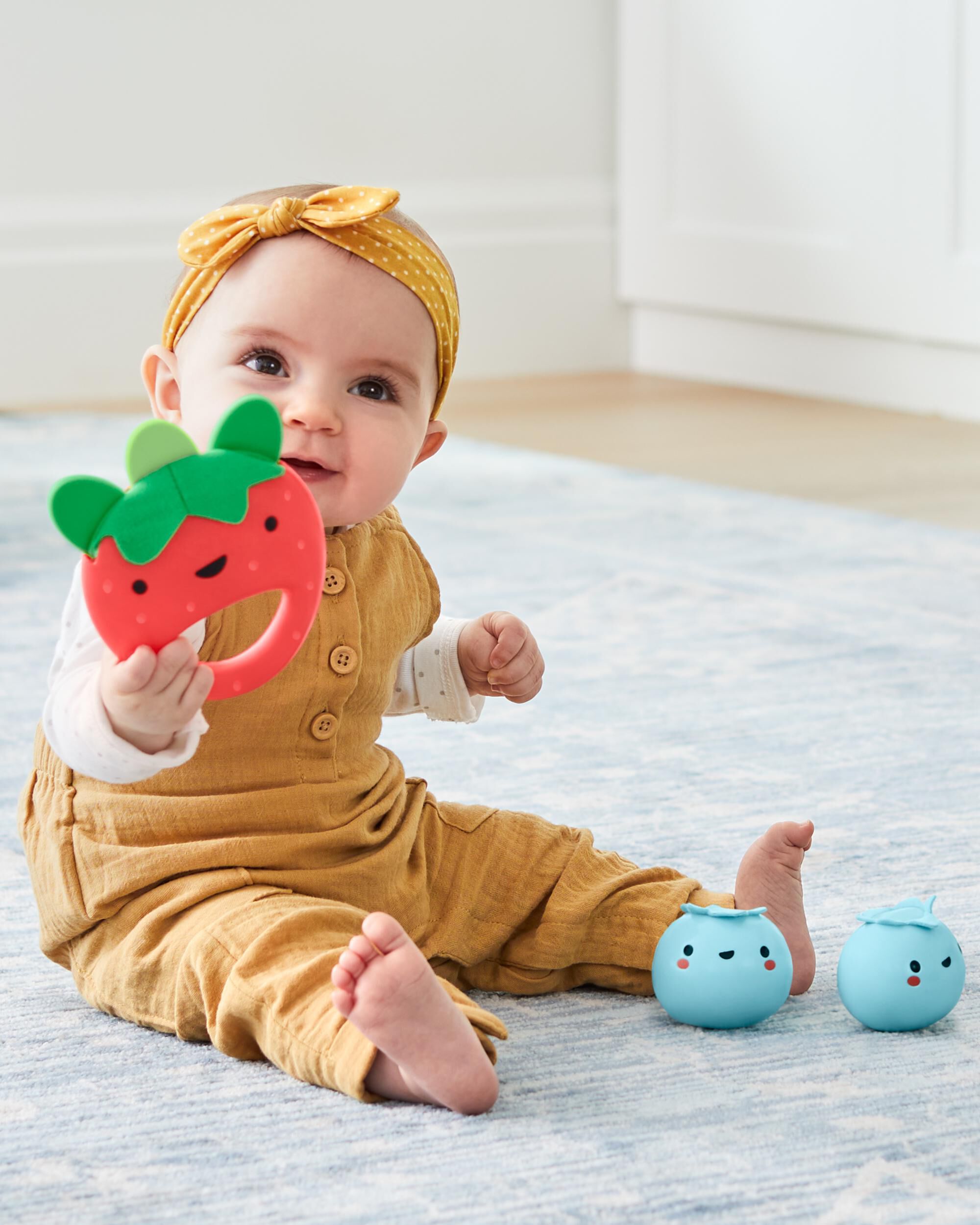 Farmstand Berry Cute Band Baby Toy, image 9 of 10 slides