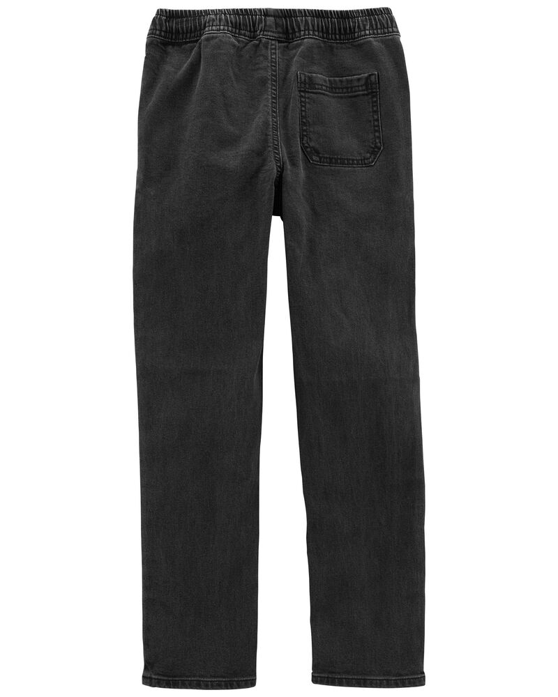 Pull-On Denim Pants In Vintage Acid Wash, image 2 of 4 slides