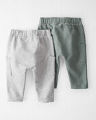 Baby 2-Pack Organic Cotton Pants, image 2 of 7 slides