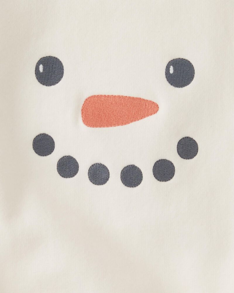 Baby Snowman Bubble Bodysuit Made With Organic Cotton, image 3 of 4 slides