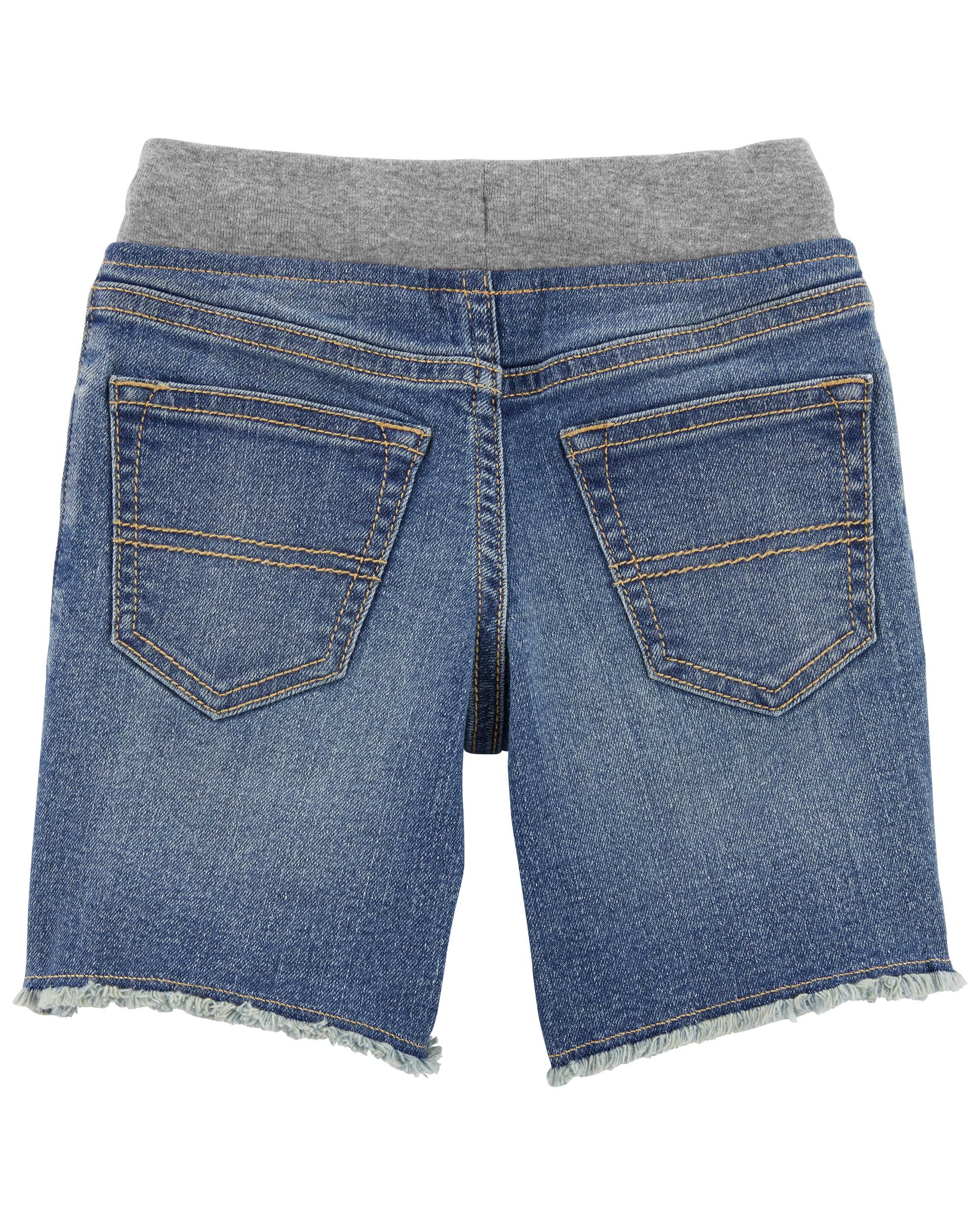 Bermuda Wash Baby Iconic Denim Shorts Drawstring Remix skiphop