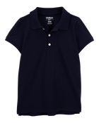Kid Deep Navy Piqué Polo Shirt, image 1 of 3 slides