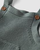 Baby Organic Sweater Knit Overalls in Green, image 3 of 6 slides