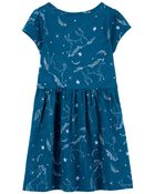 Toddler Unicorn Jersey Dress, image 2 of 3 slides