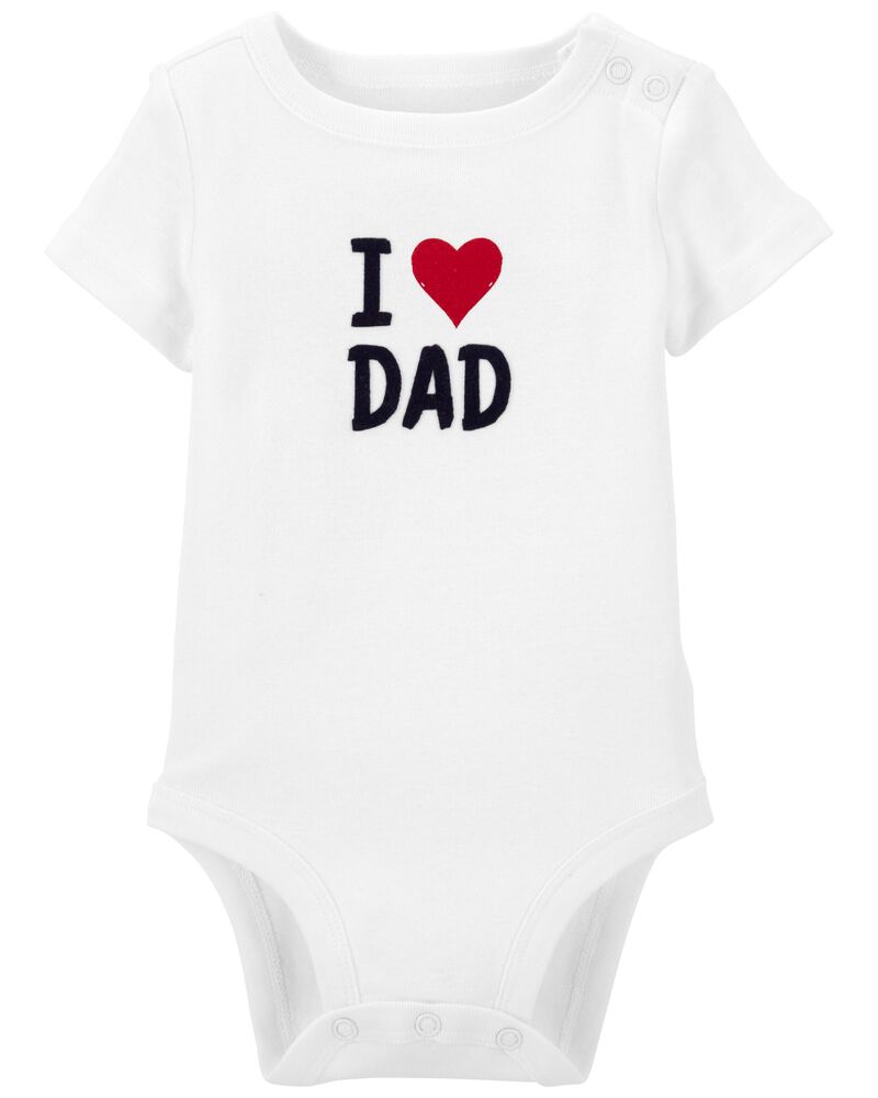 Baby I Love Dad Bodysuit, image 1 of 4 slides