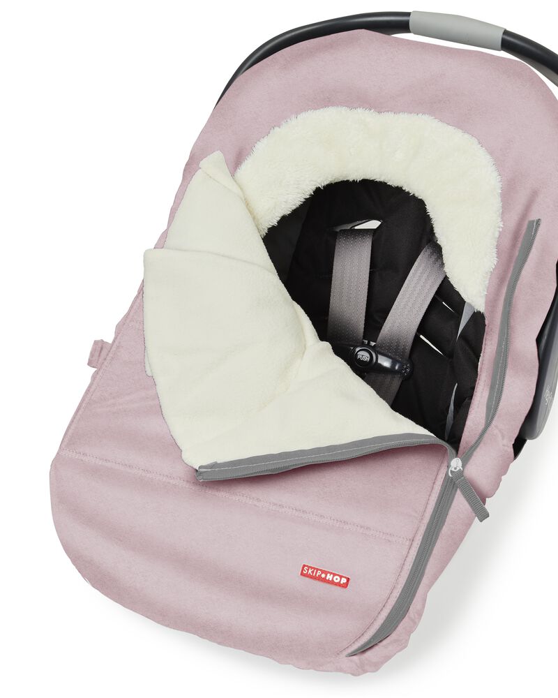 Baby Pink Heather Stroll & Go Car Seat Cover - Pink Heather | skiphop.com