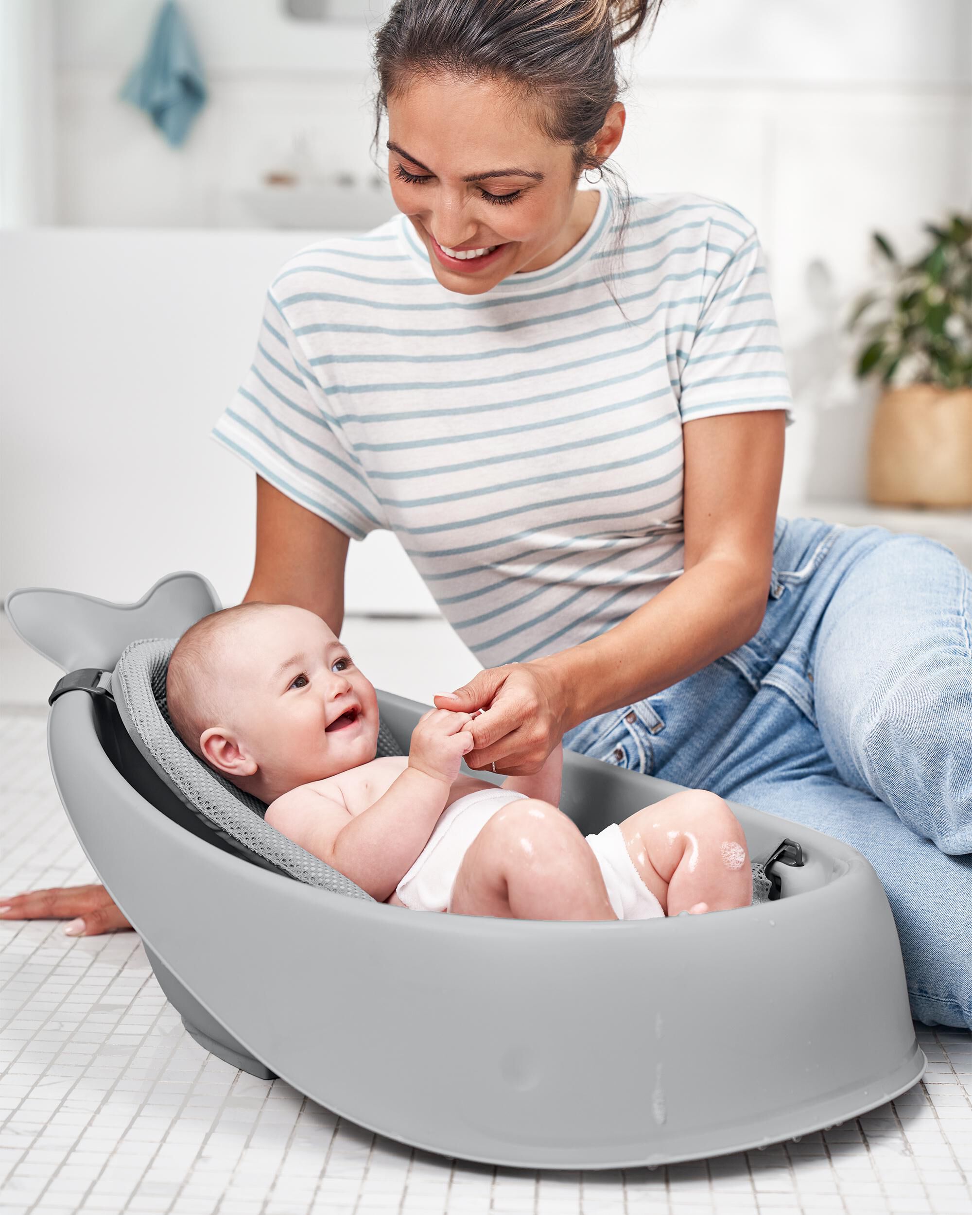 MOBY® Smart Sling™ 3-Stage Tub - Grey, image 5 of 16 slides