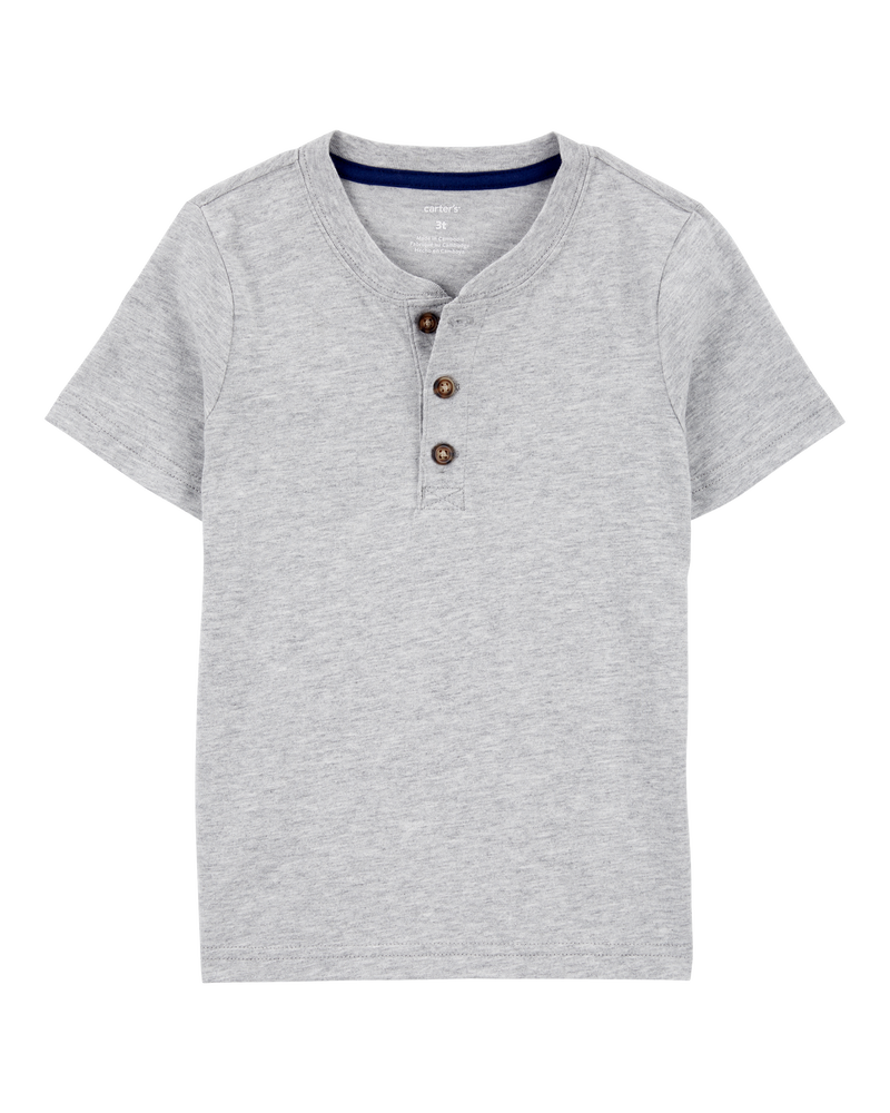 Baby Short-Sleeve Henley Tee, image 1 of 3 slides