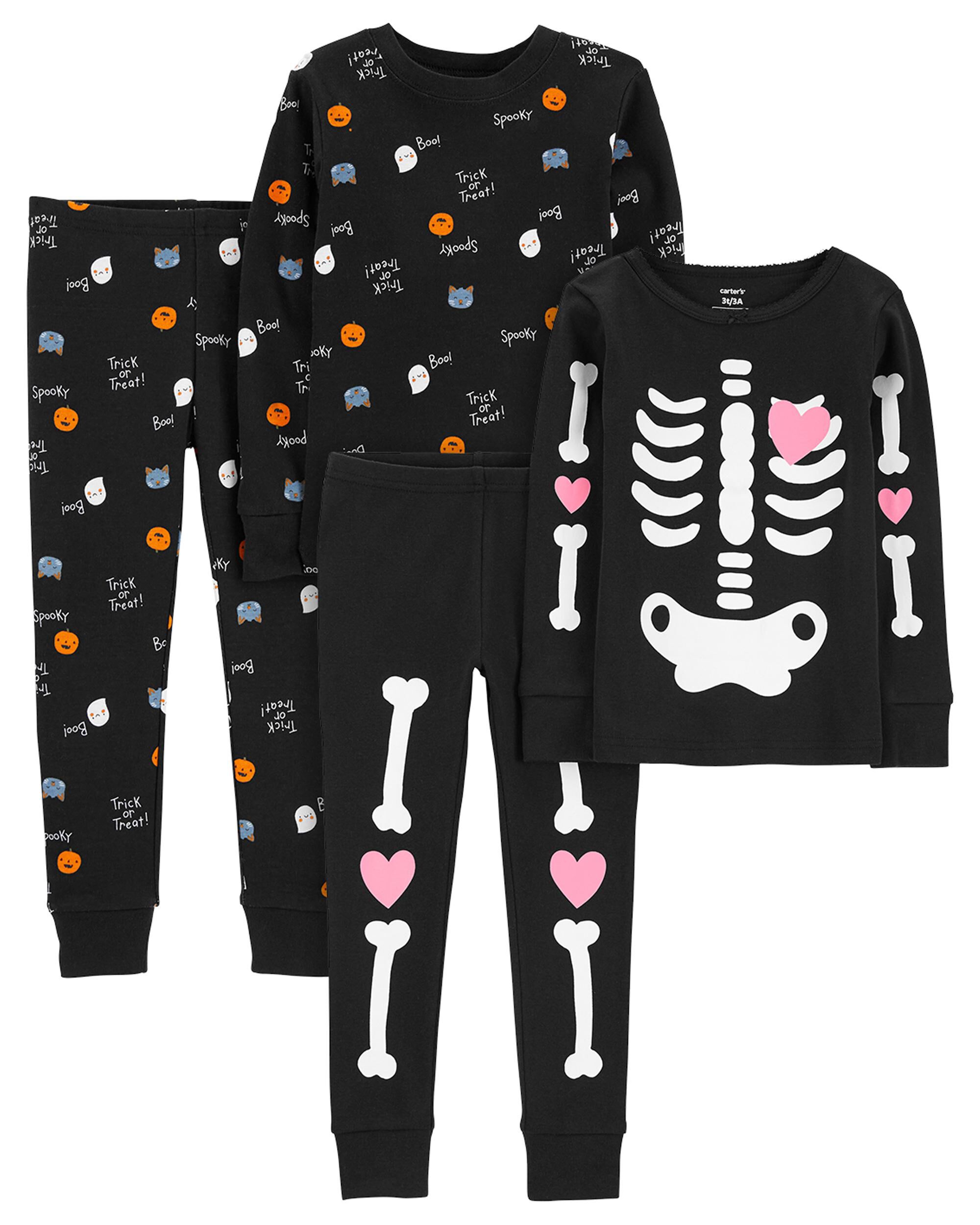 Carters halloween skeleton discount pajamas