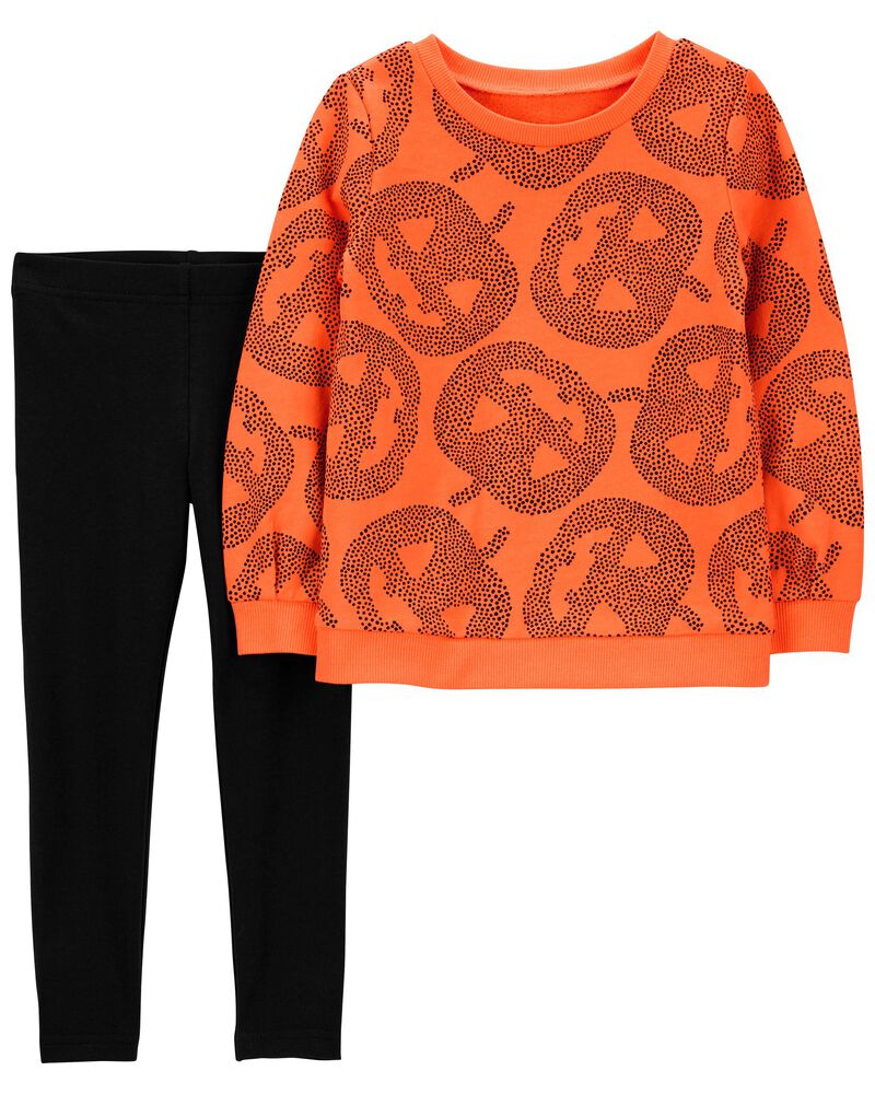 2-Piece Halloween Top & Legging Set, image 1 of 3 slides