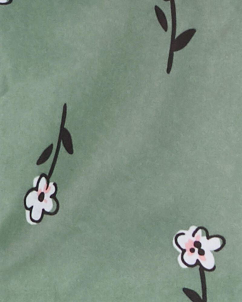 Toddler Floral Print Fleece Lined Jacket , image 3 of 3 slides