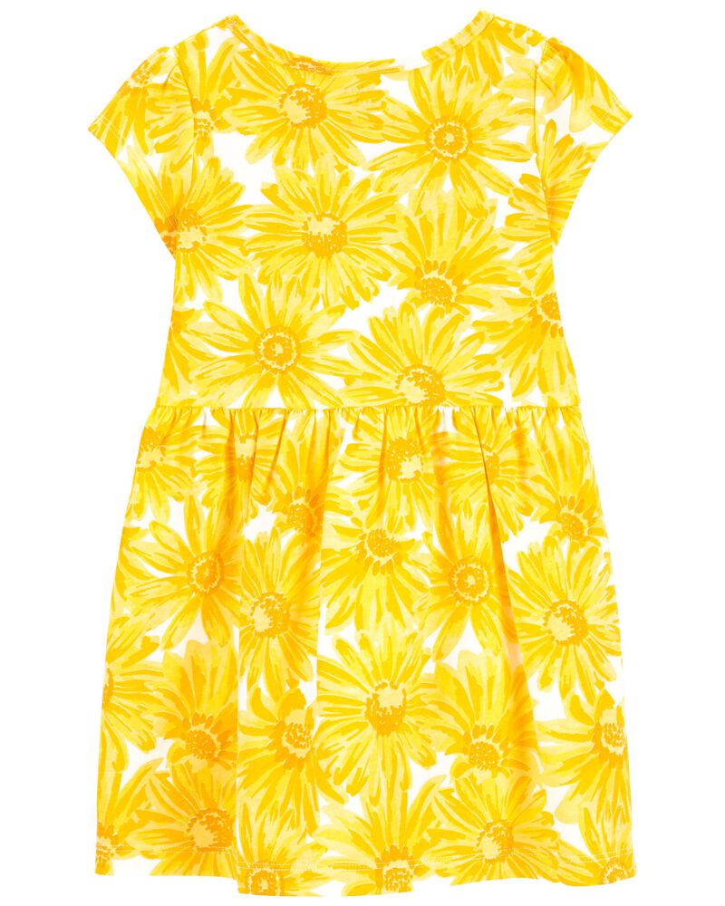Toddler Floral Jersey Dress, image 2 of 4 slides