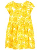 Toddler Floral Jersey Dress, image 2 of 4 slides