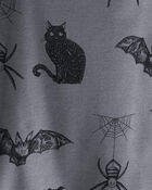 Toddler Organic Cotton Pajamas in Spooky Creatures Print, image 3 of 5 slides