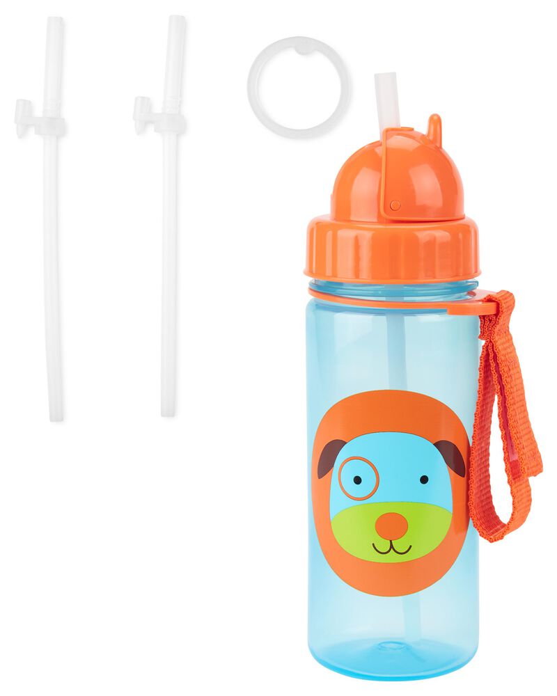 ZOO Straw Bottle & 2 Extra Straws - 13 oz - Dog, image 1 of 4 slides