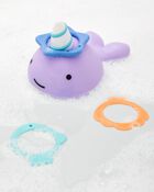 ZOO® Narwhal Ring Toss Baby Bath Toy, image 6 of 11 slides