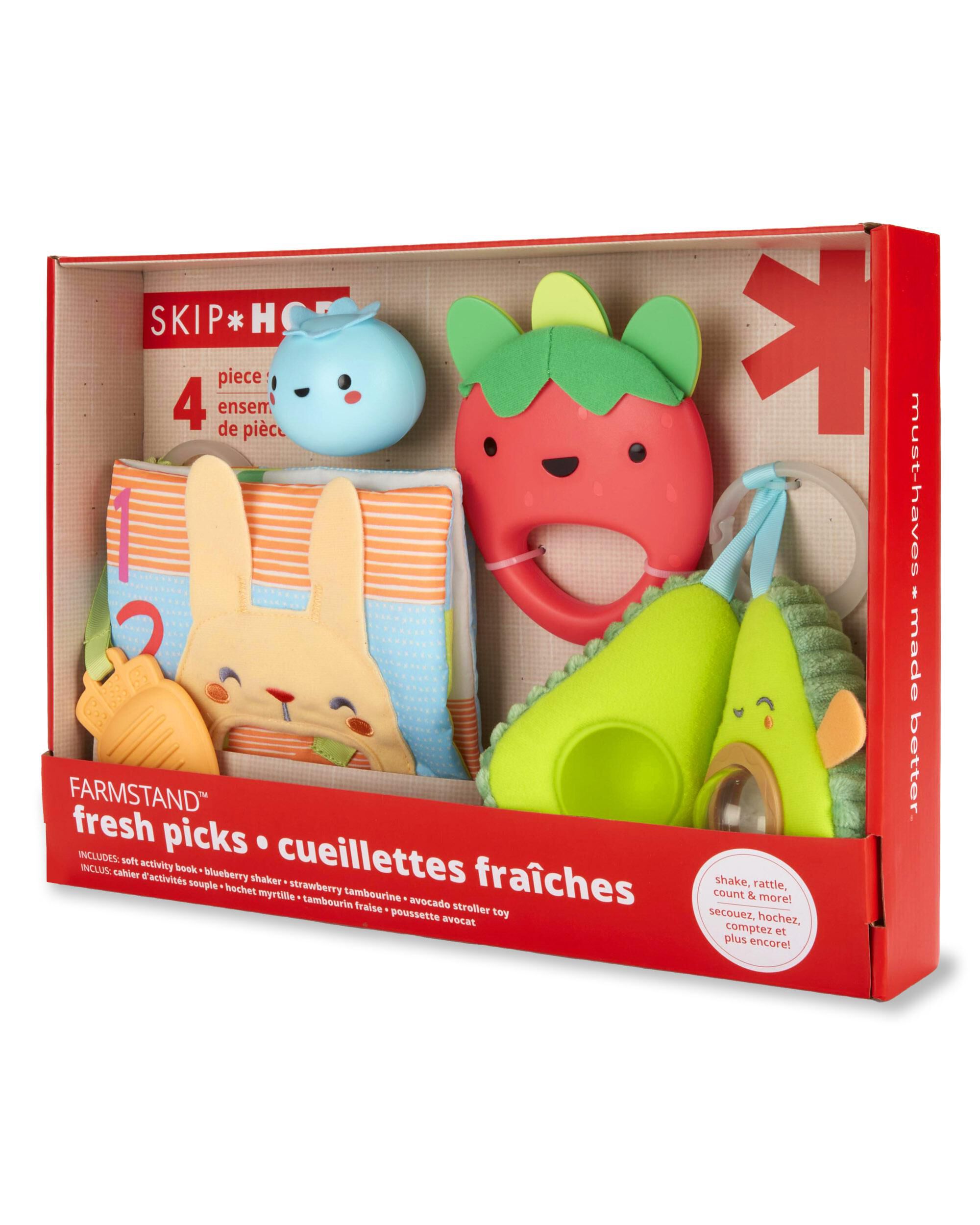 Farmstand Fresh Picks Baby Toy Gift Set, image 1 of 2 slides