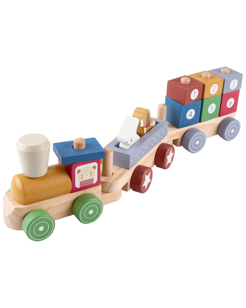 Toddler Wooden Train Set, image 1 of 1 slides