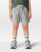 Toddler Boy Pull-On French Terry Shorts - Grey, image 2 of 6 slides