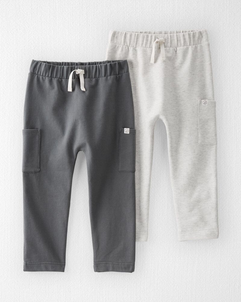 Toddler 2-Pack Organic Cotton Sweatpants, image 1 of 3 slides