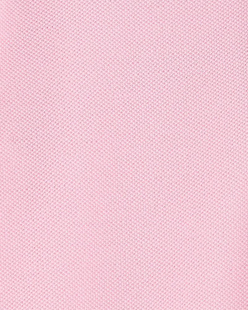 Kid Pique Cotton Uniform Polo, image 2 of 2 slides