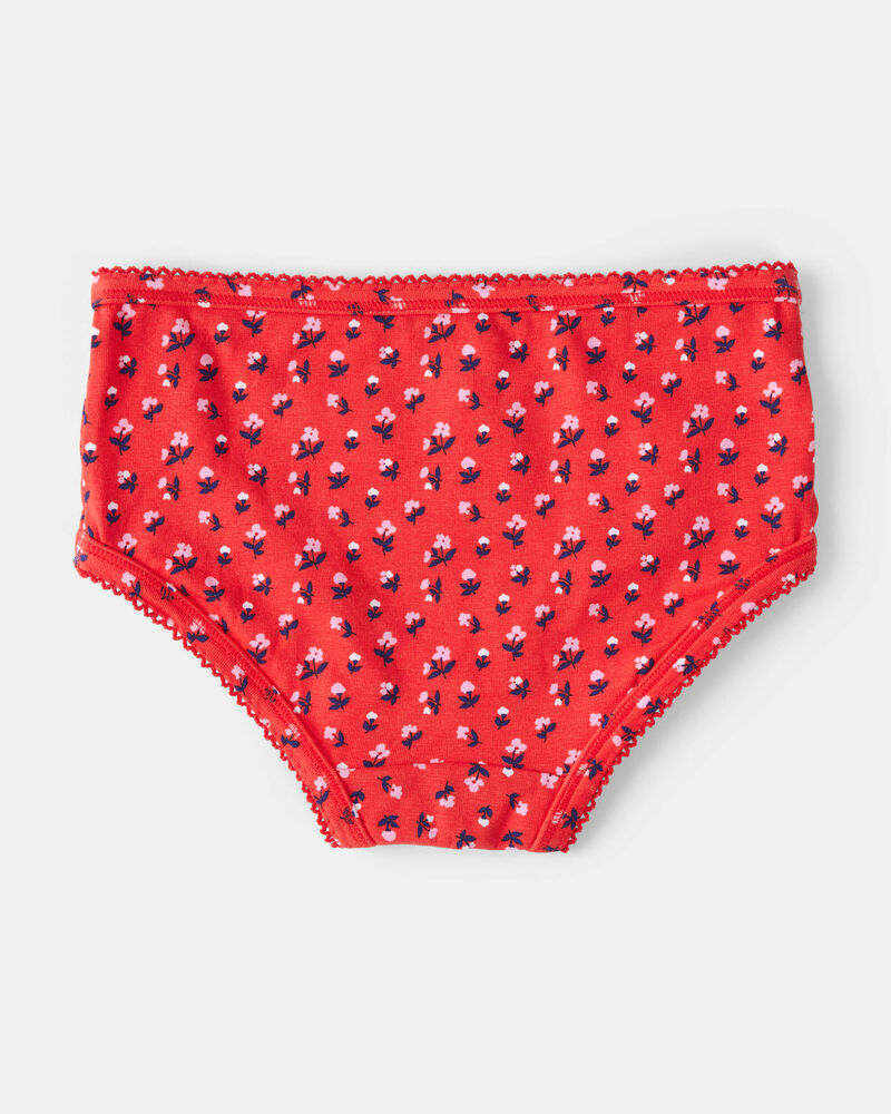 Kid 7-Pack Ladybug Print Brief Stretch Cotton Underwear, image 2 of 3 slides