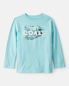 Boys Got Goals Short-Sleeve Graphic Tee - Blue, image 1 of 3 slides