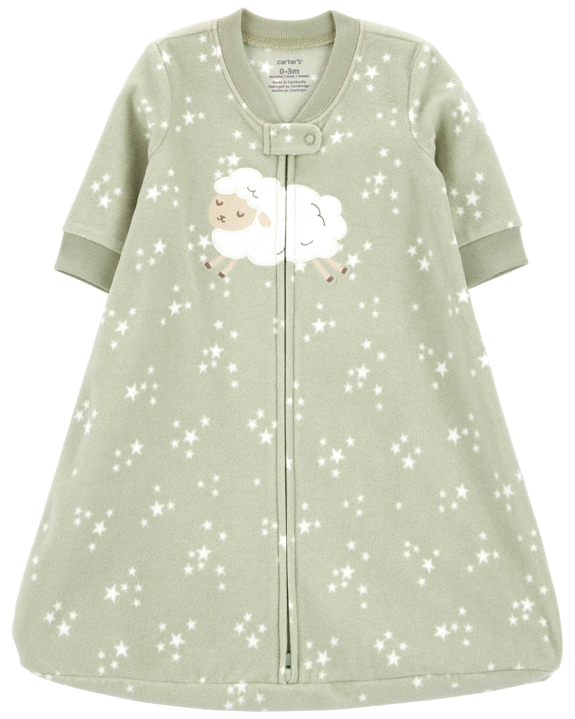 Green Baby 2 Way Zip Fleece Sleep Bag skiphop