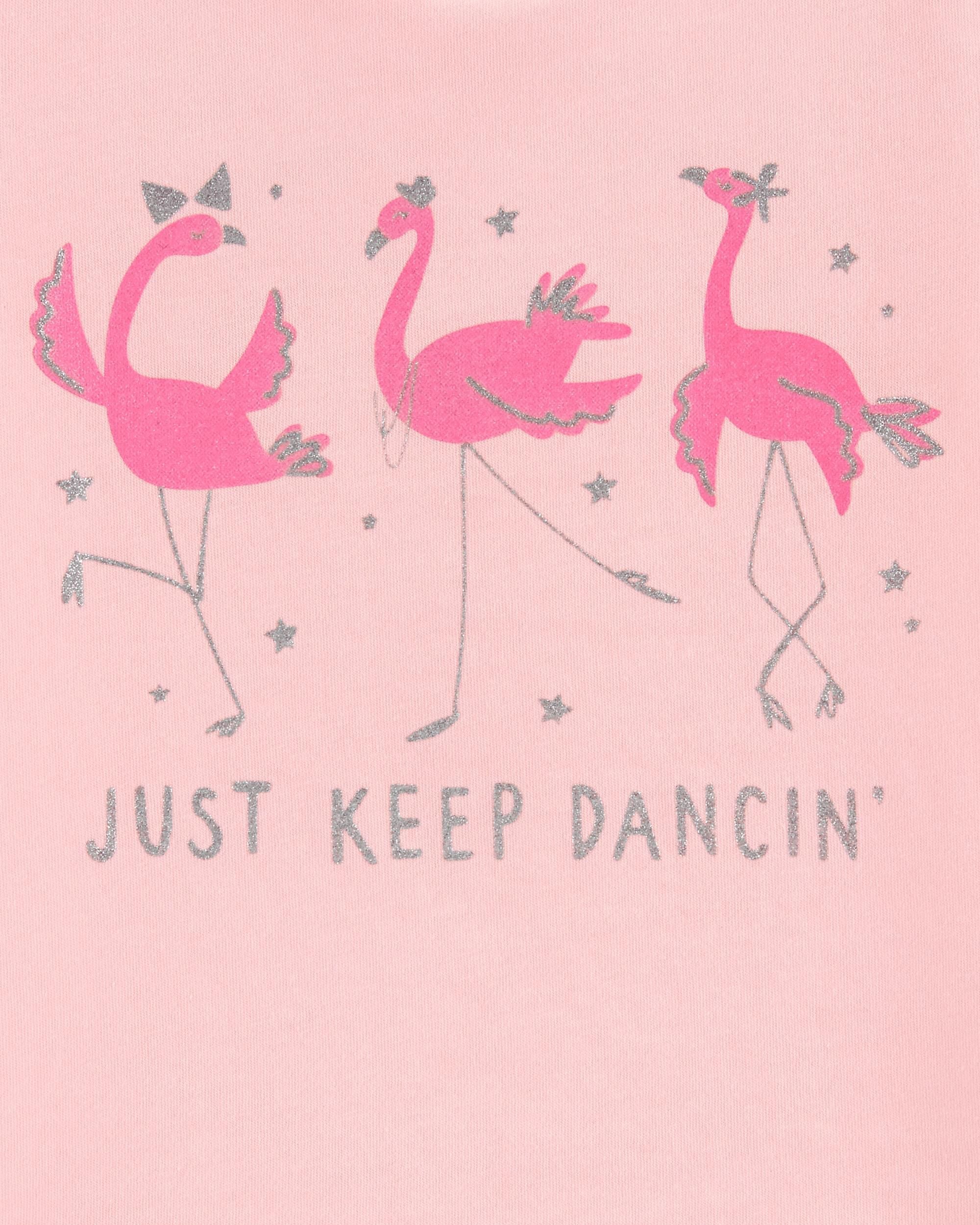 Glitter Dancing Flamingos Jersey Tee Skiphop Com